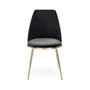 Стул HALMAR K460 черный/золотой